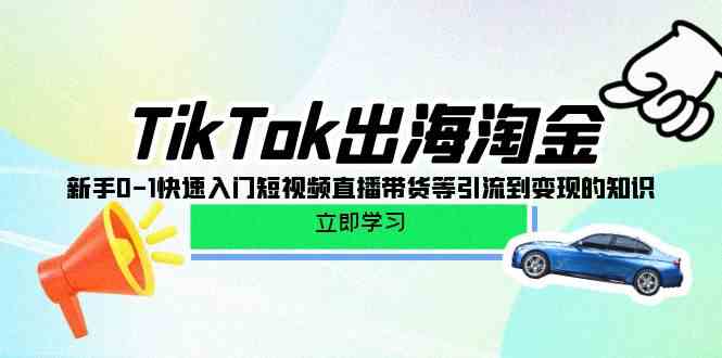 抖音出海：零基础玩转短视频直播电商引流量变现-臭虾米项目网