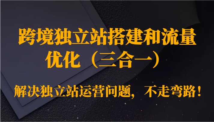 掌握跨境独立站运营技巧：解决问题、走向成功-臭虾米项目网