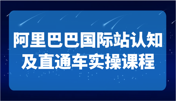 掌握阿里巴巴国际站运营实战技巧，打造TOP商家品牌 – 直通车实操课程-臭虾米项目网