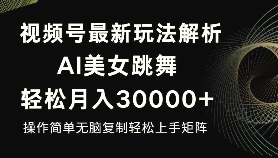 视频号最新暴利玩法揭秘，轻松月入30000-臭虾米项目网