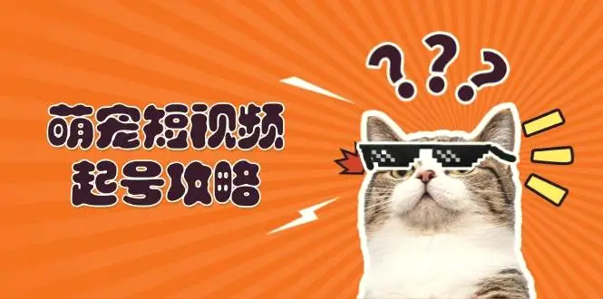 萌宠短视频起号攻略：定位搭建推流全解析，助力新手轻松打造爆款-臭虾米项目网