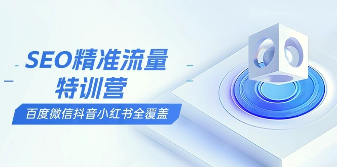 SEO精准流量特训营，百度微信抖音小红书全覆盖，带你搞懂搜索优化核心技巧-臭虾米项目网